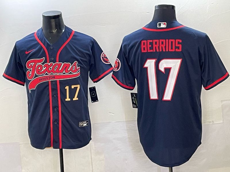 Men 2025 Nike Houston Texans #17 Berrios Blue Joint Name Limited NFL Jersey style 05->indianapolis colts->NFL Jersey